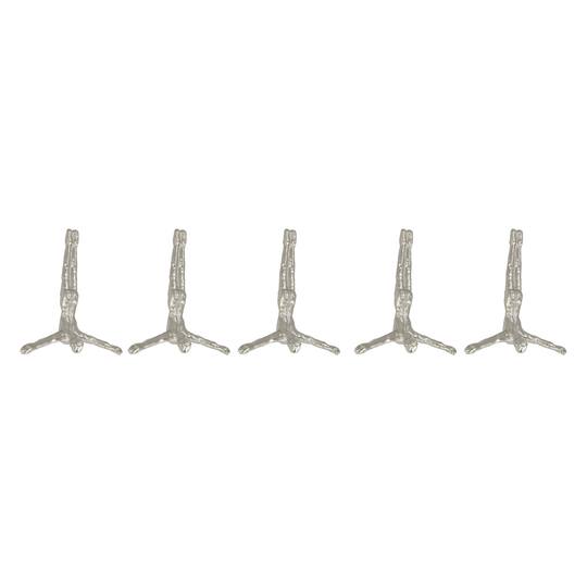 10" Aluminum Modern Figurine Wall Décor Set